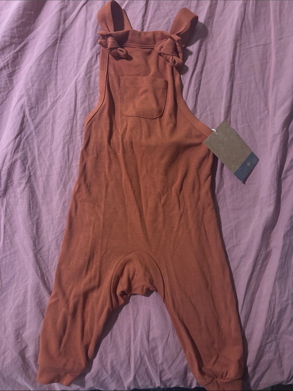 Kyte BABY Rust Orange 2T Bamboo-Blend Romper
